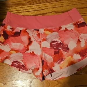 Women's Pink Patterned Shorts